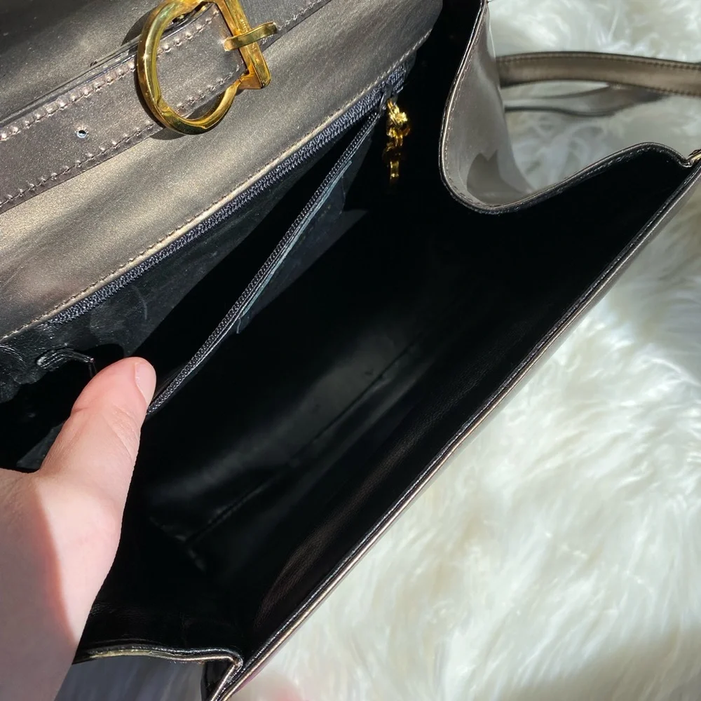 Salvatore Ferragamo beautiful vintage bronze purse satchel crossbody